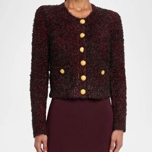 L'Agence Una Fuzzy Cardigan NWOT